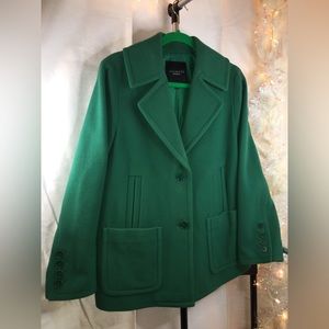 Talbots | Women’s Green Wool Jacket Coat